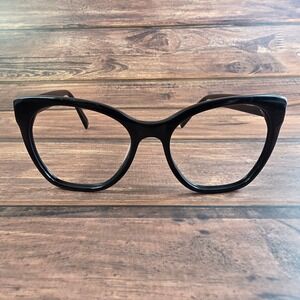 Warby Parker Women's Black Rhea Cat-Eye Eyeglasses 53-17-140